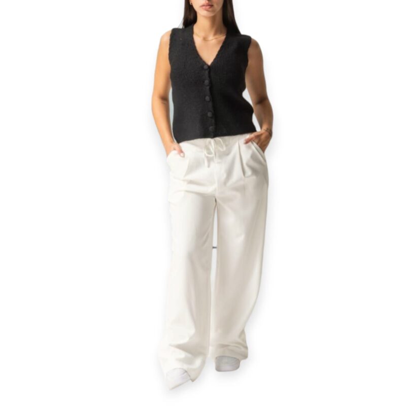 Pantalon Wide Leg tipo Sastrero con Cinto